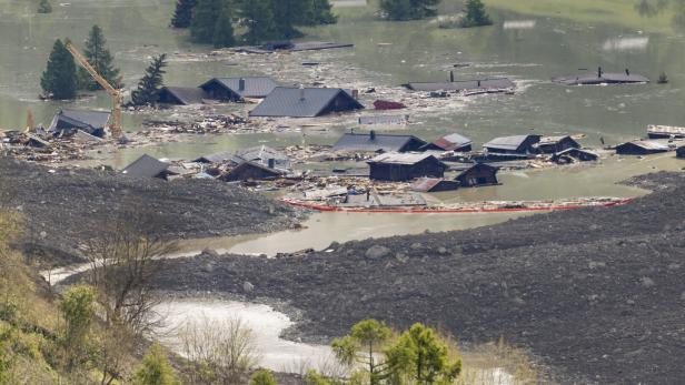 Aftermath of Birch Glacier collapse in Switzerland