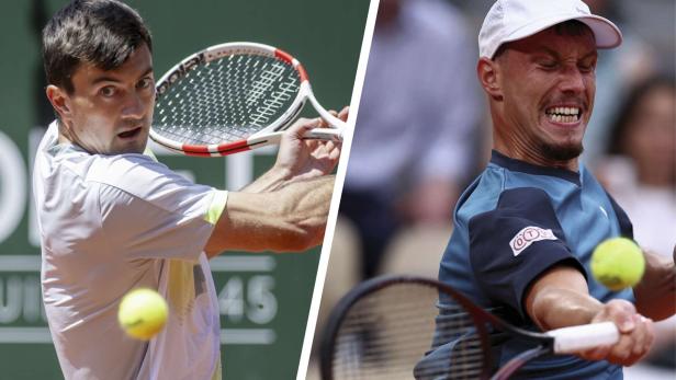 In Topform: Sebastian Ofner und Filip Misolic (rechts)