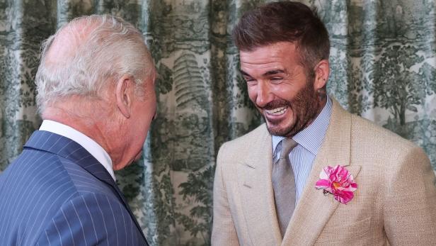 König Charles III. und David Beckham König Charles III. und David Beckham