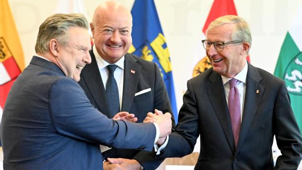LANDESHAUPTLEUTEKONFERENZ IN LEOGANG/ LUDWIG, STOCKER, HASLAUER,