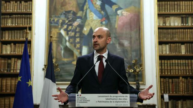 FRANCE-HERITAGE-LIBRARY Frankreichs Außenminister Jean-Noël Barrot