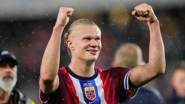 Erling Haaland traf beim Sieg gegen Italien Erling Haaland traf beim Sieg gegen Italien