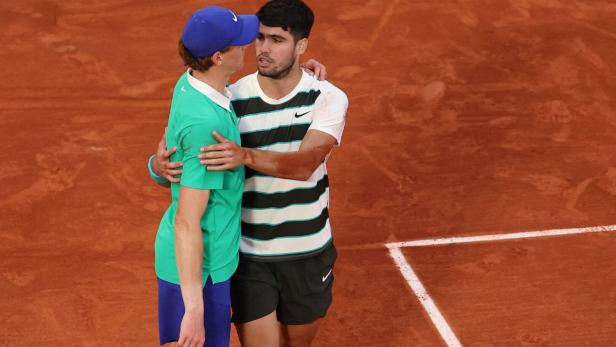 Die Besten der Besten: Der Ranglisten-Erste Sinner und French-Open-Sieger Carlos Alcaraz