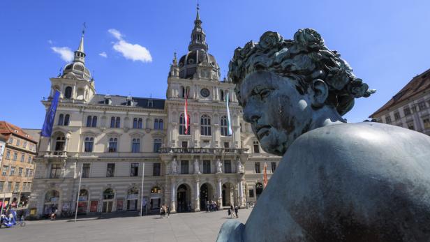Das Grazer Rathaus von außen.