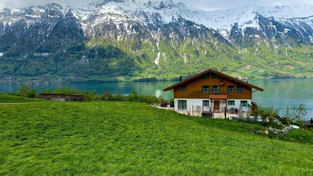 Chalet in den Alpen