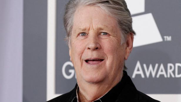 FILE PHOTO: Brian Wilson of the Beach Boys arrives at the 55th annual Grammy Awards in Los Angeles