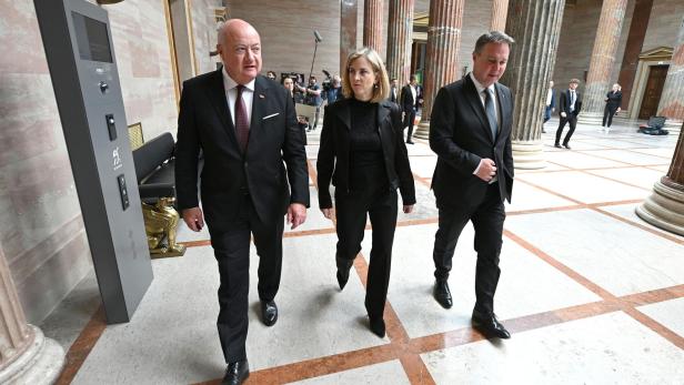 AMOKLAUF IN GRAZ: SITZUNG DES NATIONALEN SICHERHEITSRATS: STOCKER / MEINL-REISINGER / BABLER AMOKLAUF IN GRAZ: SITZUNG DES NATIONALEN SICHERHEITSRATS: STOCKER / MEINL-REISINGER / BABLER