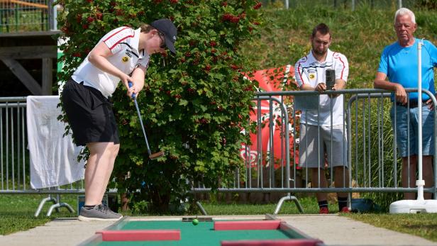 Karin Heschl im Einsatz.