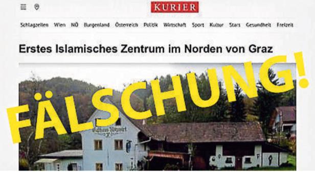 Gefälschter KURIER-Artikel
