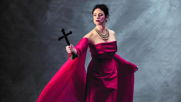 Sopranistin Federica Vitali in der Rolle der Tosca.