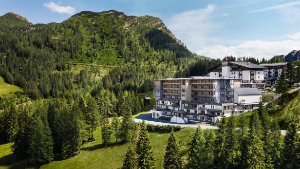 Ein Spa-Hotel in den Bergen. 