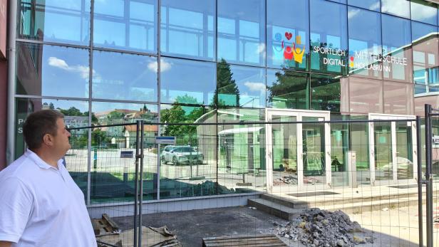 Baustelle Mittelschule Hollabrunn
