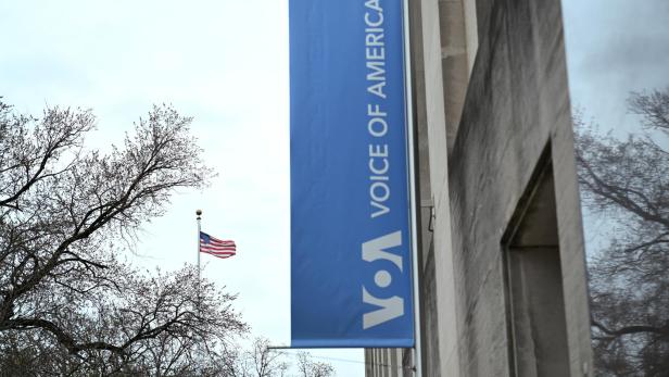 Das Voice of America Gebäude in Washington.