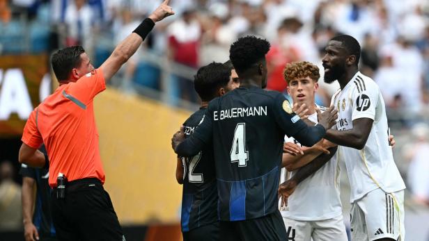 FBL-WC-CLUB-2025-MATCH30-REAL MADRID-PACHUCA Antonio Rüdiger war aufgebracht