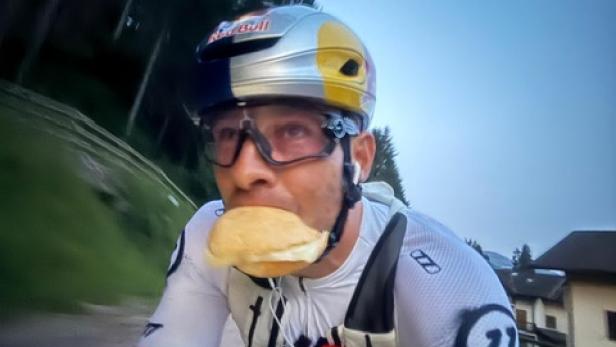 Benjamin Karl bei seinem Radabenteuer