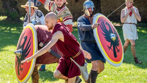 Kampfszene beim Römerfest in Carnuntum