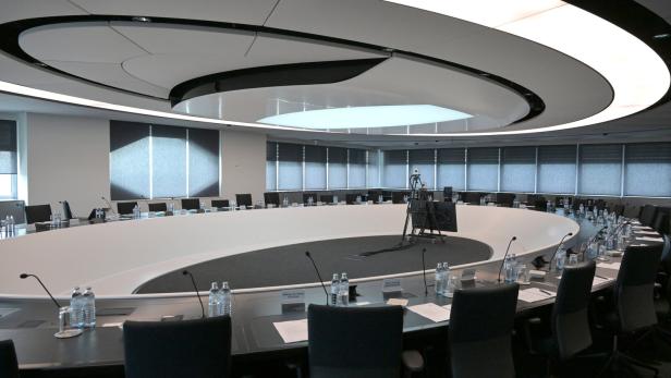 Der Sitzungssaal des ORF Stiftungsrats.