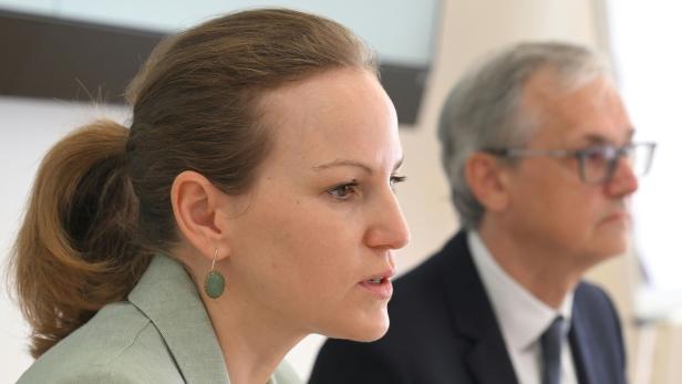 Natalie Harsdorf, Geschäftsführerin der Bundeswettbewerbsbehörde und Wolfgang Urbantschitsch, Vorstand der E-Control, dei der Vorstellung der Ergebnisse der Task Force Energie. Natalie Harsdorf, Geschäftsführerin der Bundeswettbewerbsbehörde und Wolfgang Urbantschitsch, Vorstand der E-Control, dei der Vorstellung der Ergebnisse der Task Force Energie.