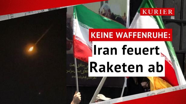 Keine Waffenruhe: Iran feuert Raketen ab