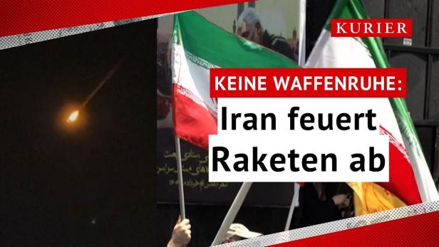 Keine Waffenruhe: Iran feuert Raketen ab