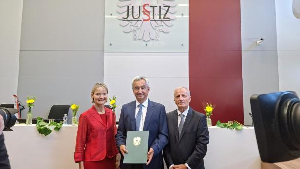 OLG Wien Präsidentin Katharina LEHMAYER, Bernhard Kolonovits, Karl Mitterhöfer