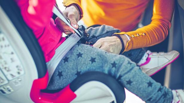 Buckling up a child