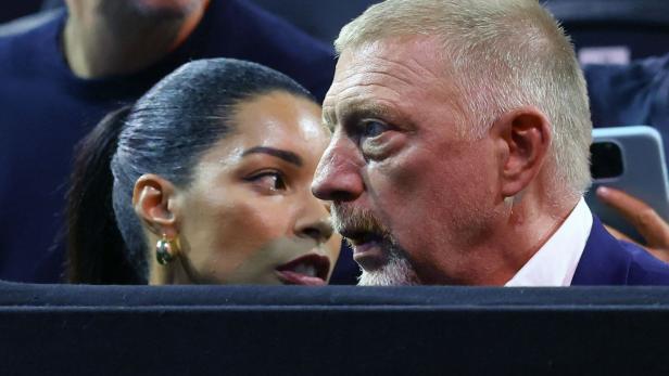 Lilian de Carvalho Monteiro und Boris Becker