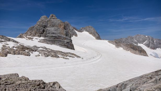 Schnee am Gletscher