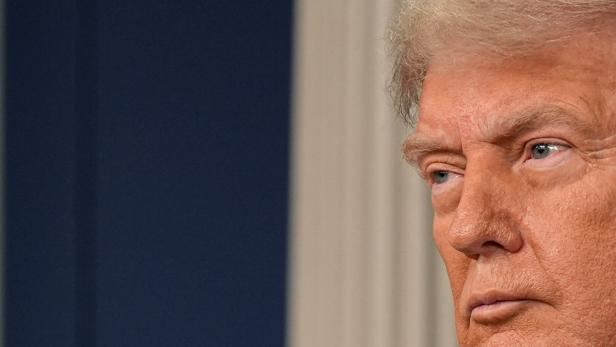 U.S. President Trump speaks to the media at the White House in Washington