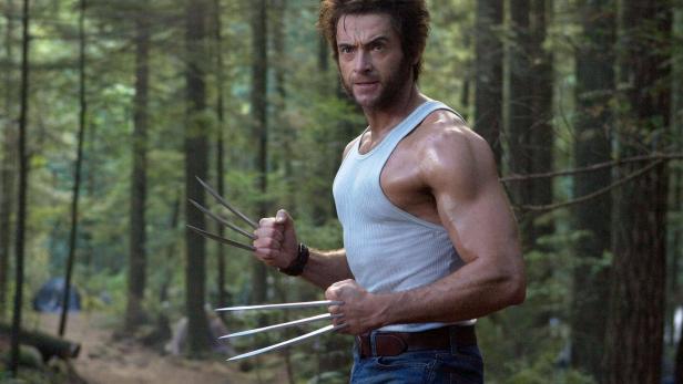 Hugh Jackman als Wolverine in „X-Men: Der letzte Widerstand“ (2006) mit ausgefahrenen Krallen.