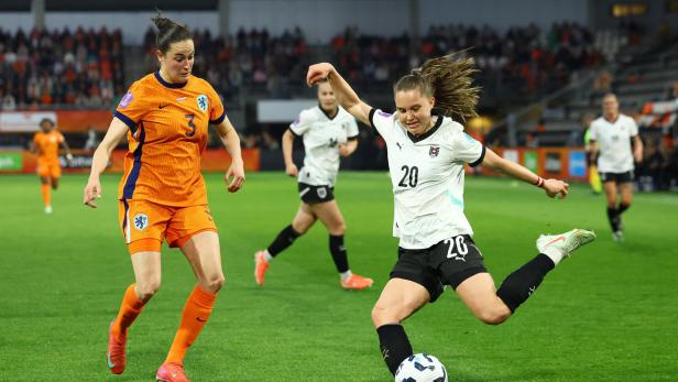 Lilli Purtscheller beim Länderspiel gegen die Niederlande. Lilli Purtscheller beim Länderspiel gegen die Niederlande.