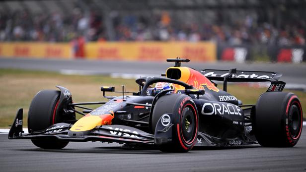 Verstappen beim Qualifying in Silverstone.