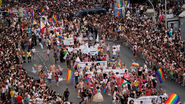 Annual LGBT Pride Parade in Madrid