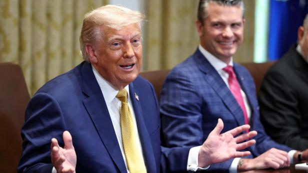 U.S. President Trump holds a cabinet meeting at the White House in Washington