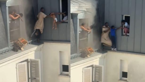 Pariser rettet Kinder aus brennender Wohnung