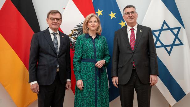 NAHOST - ISRAELS AUSSENMINISTER SAAR UND DEUTSCHLANDS AUSSENMINISTER WADEPHUL ZU GESPRÄCHEN BEI AUSSENMINISTERIN MEINL-REISINGER IN WIEN