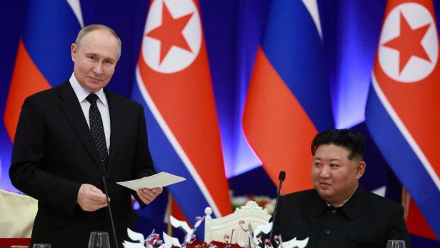 FILE PHOTO: President Putin visits North Korea