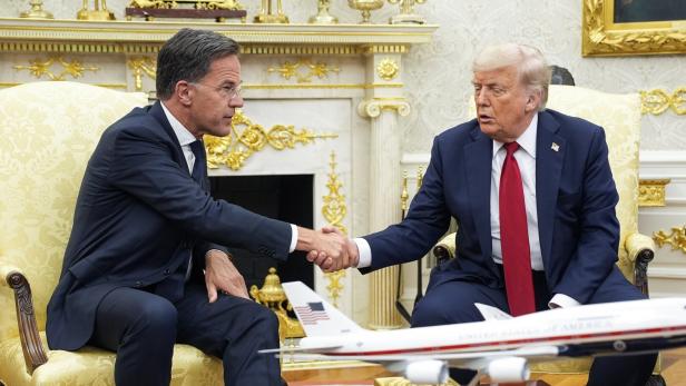 Trump meets with NATO Secretary General Mark Rutte in Washington