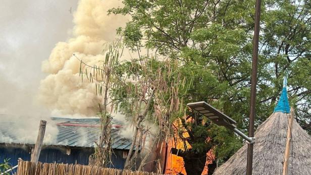 FILE PHOTO: Attack in a targeted aerial bombardment at the medical charity MSF run facility in Old Fangak