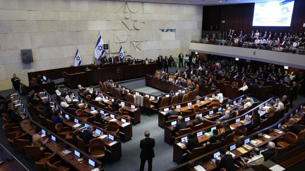 Sondersitzung der Knesset zu Ehren des Besuchs des argentinischen Präsidenten Javier Milei.
