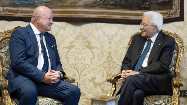 Bundeskanzler Christian Stocker beim italienischen Präsidenten Sergio Mattarella