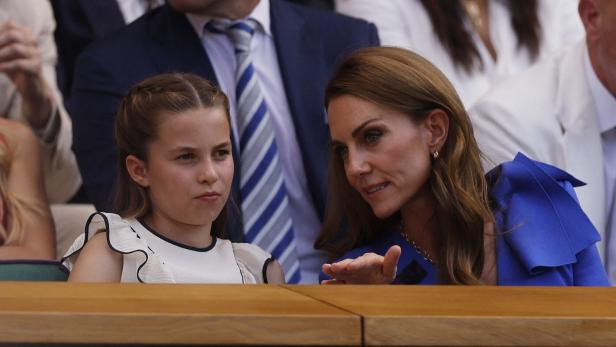 Prinzessin Kate und Prinzessin Charlotte in Wimbledon