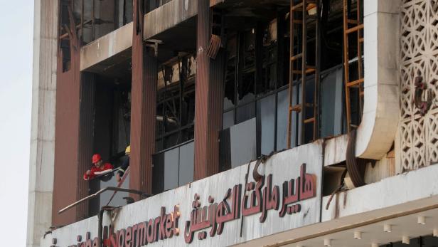 IRAQ-MALL-FIRE