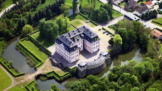 Luftaufnahme der Schloss Oppurg