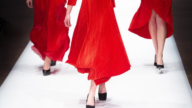 Fashion Show, A Catwalk Event, Runway Show, Models Walking the Catwalk