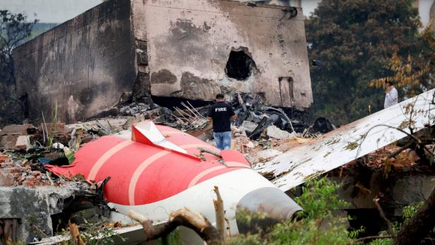 FILE PHOTO: Aftermath of the Air India crash during take-off, in Ahmedabad