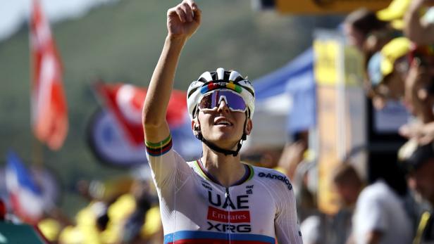 Überragend: Tadej Pogacar fuhr am letzten Anstieg entfesselt und unterstrich seine Favoritenrolle bei der Tour de France.