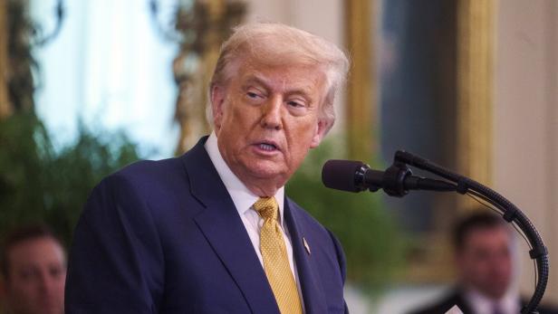 Donald Trump bei einer Rede.