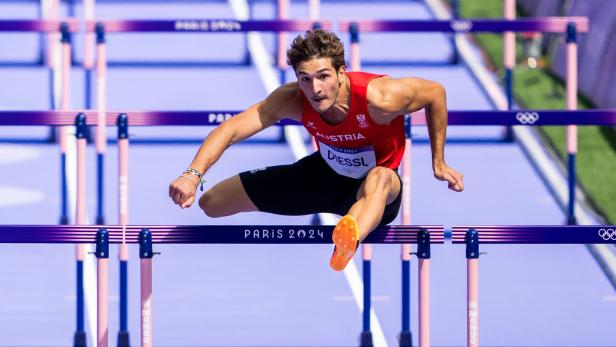 OLYMPIA 2024 - LEICHTATHLETIK - MÄNNER - 110 M HÜRDENLAUF: DIESSL (AUT)