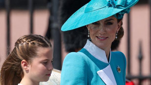 Die „Trooping the Colour“-Parade zu Ehren des britischen Königs Charles an seinem offiziellen Geburtstag in London.